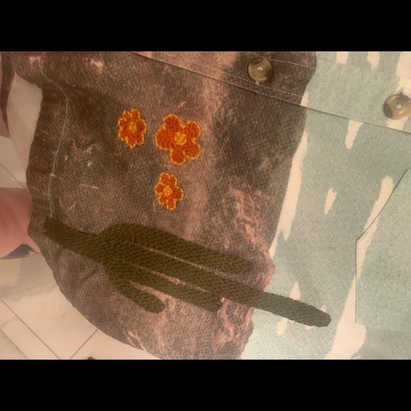 UO BDG “Ashlyn” embellished shirt jacket shacket small - Picture 9 of 10